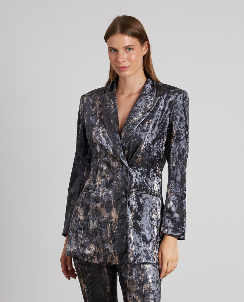 BLAZER CRUZADA TERCIOPELO