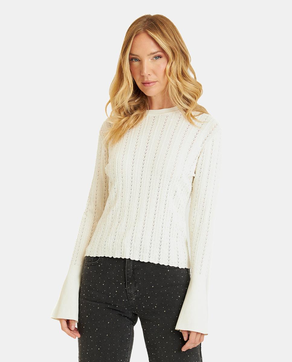 PULL TRICOTÉ AJOURÉ