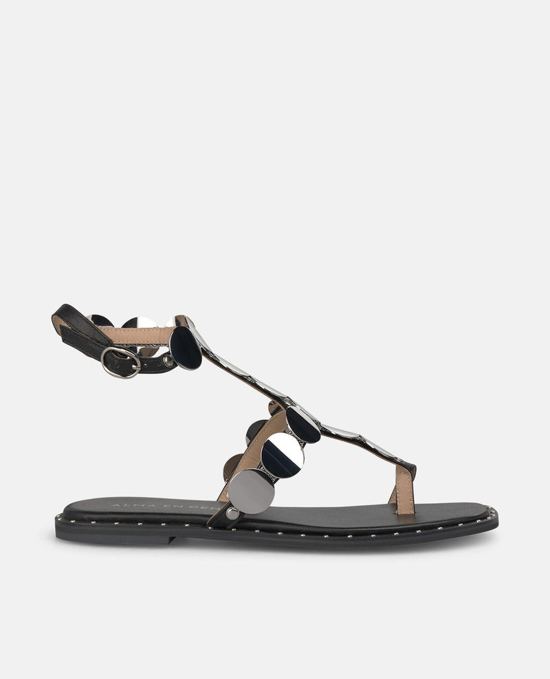 SANDAL WITH METALLIC ORNAMENT