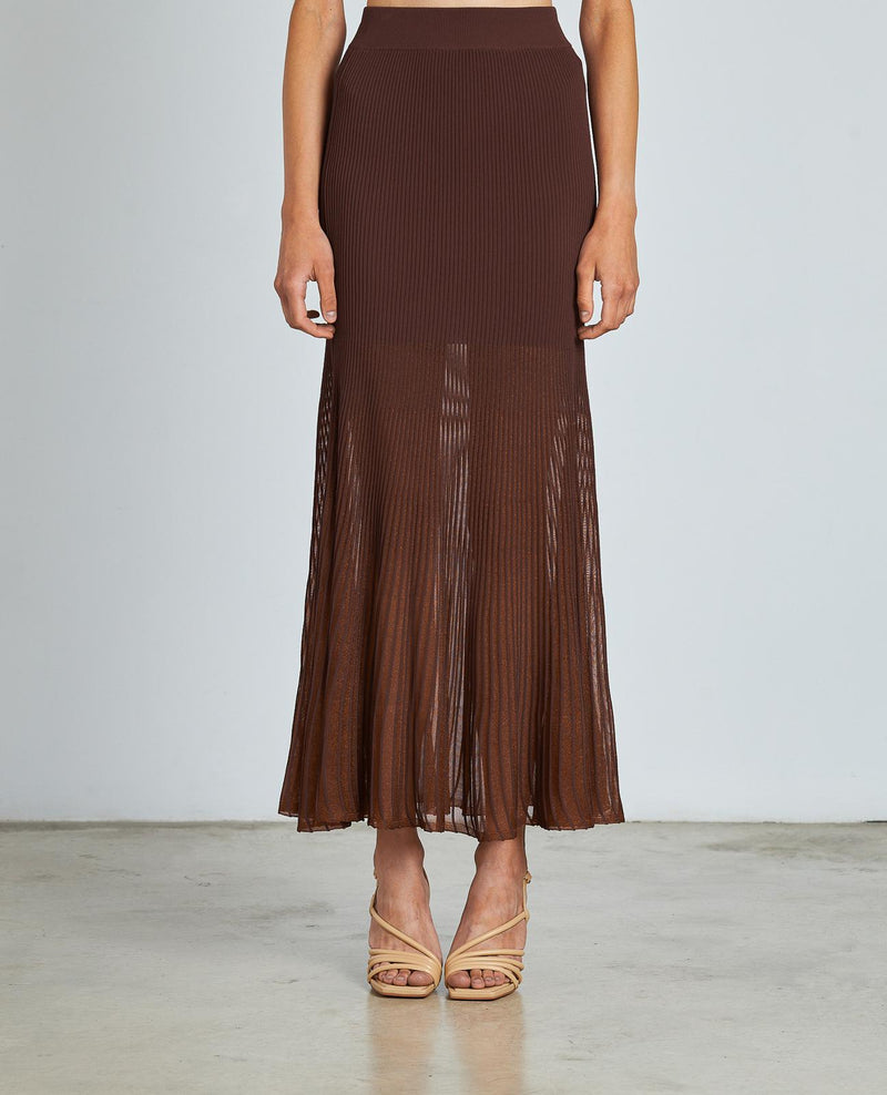 FALDA SEMITRANSPARENTE METALIZADA