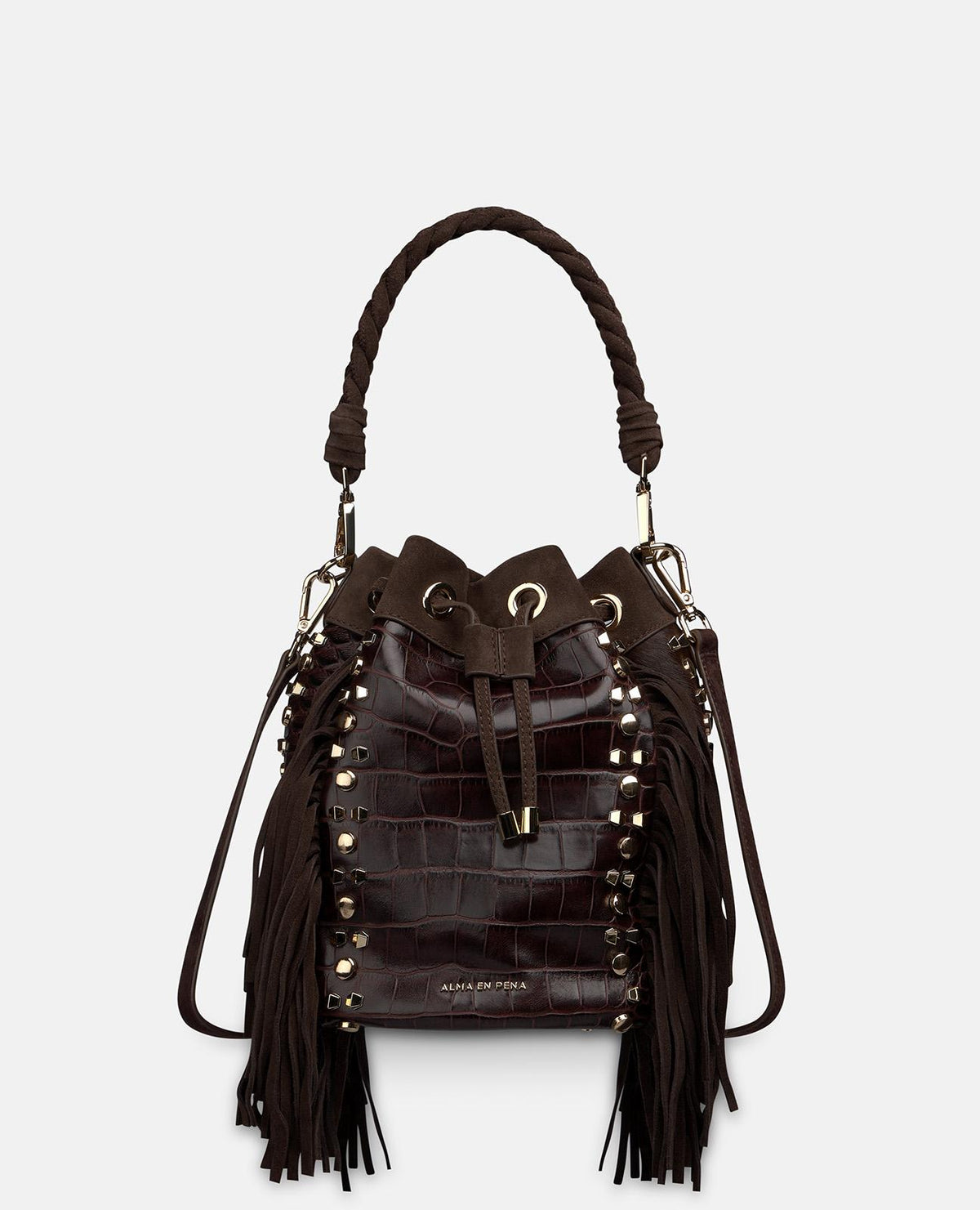BOLSO BOMBONERA PIEL EFECTO SERPIENTE