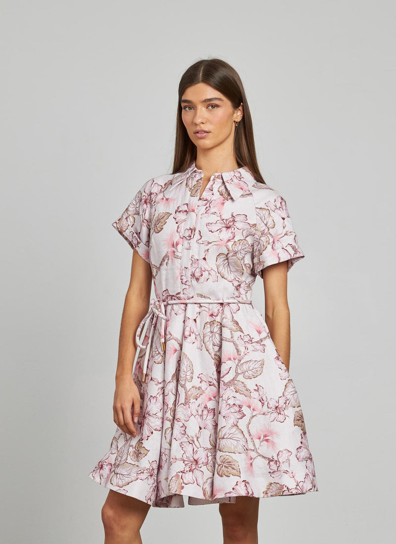 VESTIDO ESTAMPADO VOLANTES