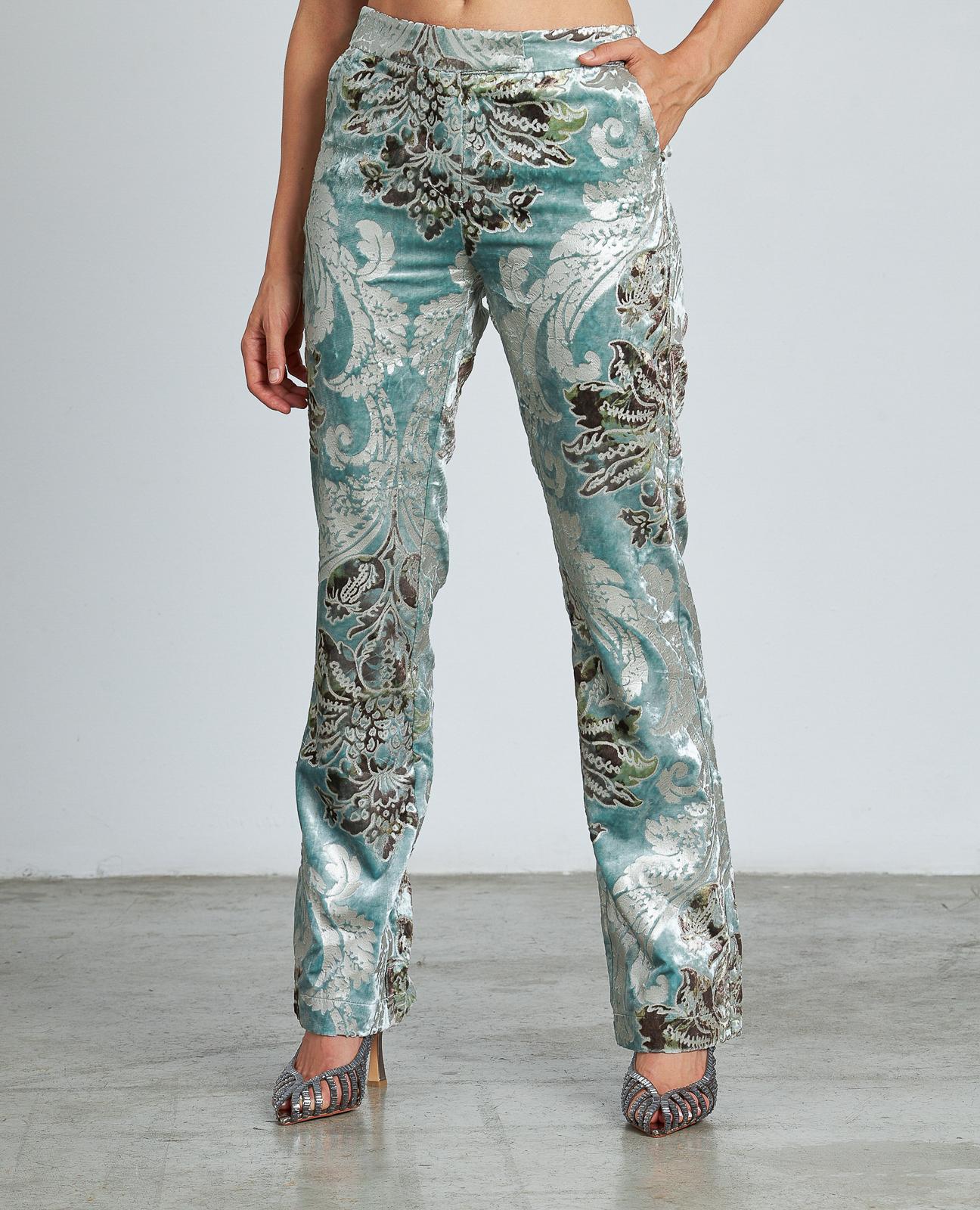 PANTALÓN RECTO EFECTO TERCIOPELO