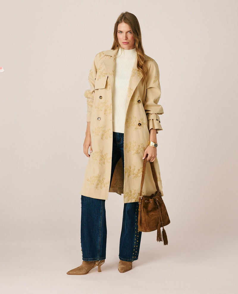 TRENCH BORDADO FLORAL