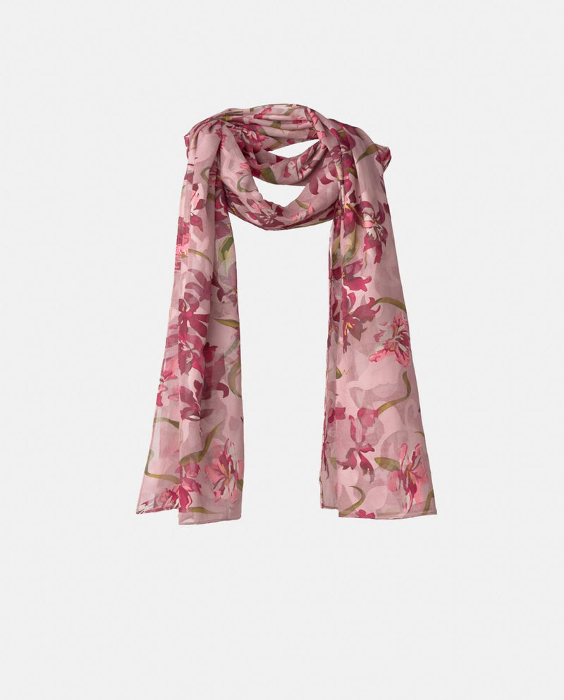 FLORAL-PRINT SCARF