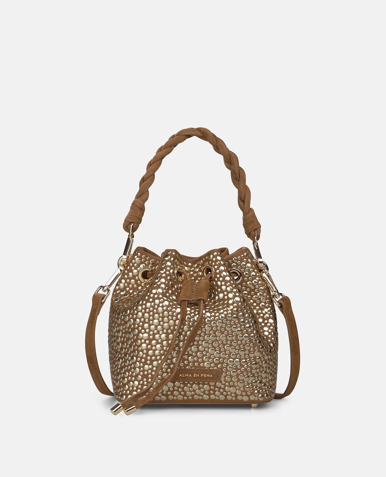 BOLSO BOMBONERA TACHUELAS METÁLICAS