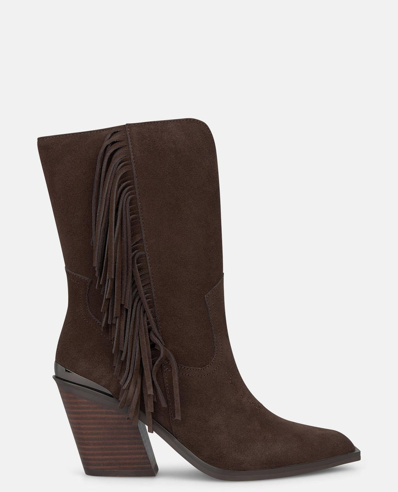 BOTA COWBOY DE PIEL CON FLECOS