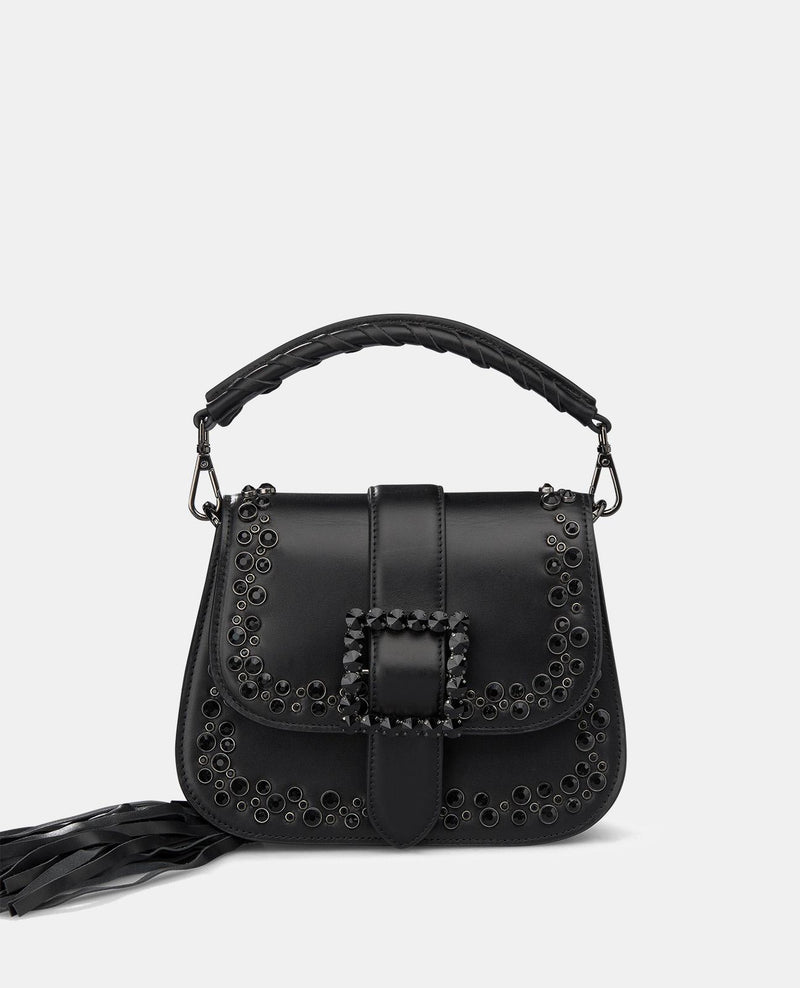 STRASSBESETZTE HANDTASCHE