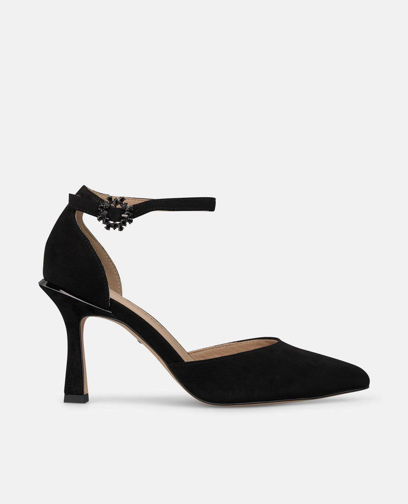 ZAPATO TACÓN ANTE CON CIERRE PULSERA