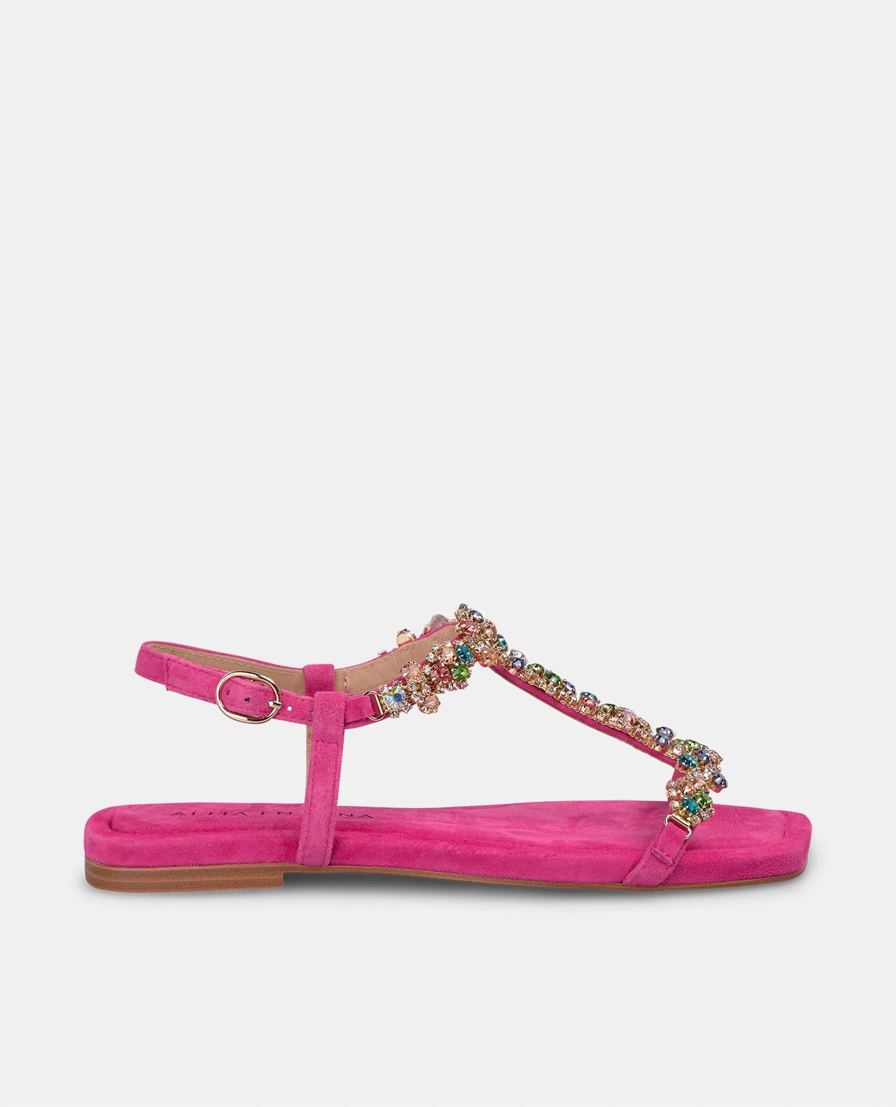 SANDALIA ABALORIOS MULTICOLOR