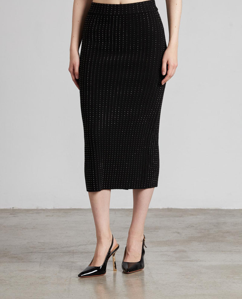 FALDA DE PUNTO BRILLOS