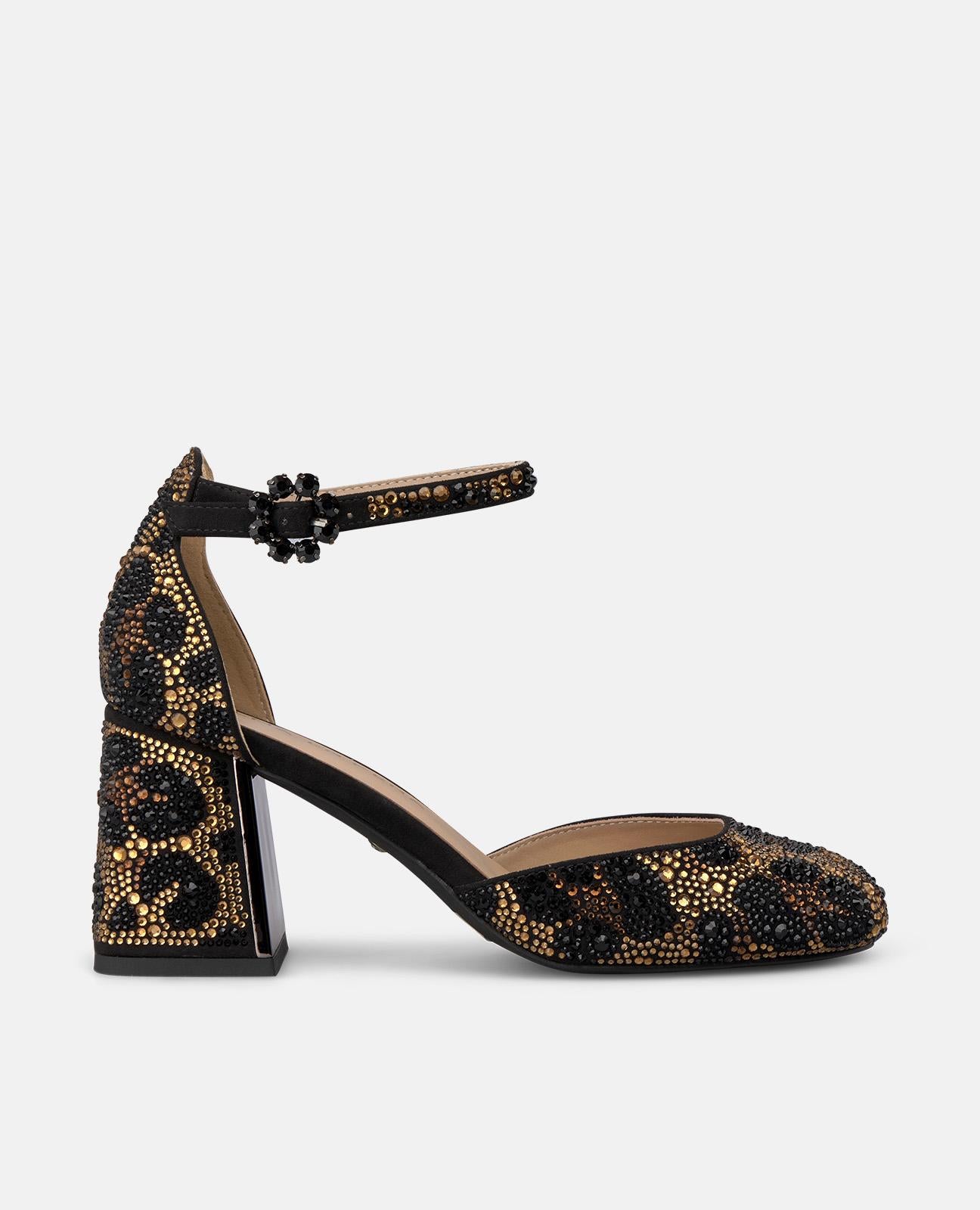 ZAPATO TACÓN ANIMAL PRINT CON PULSERA