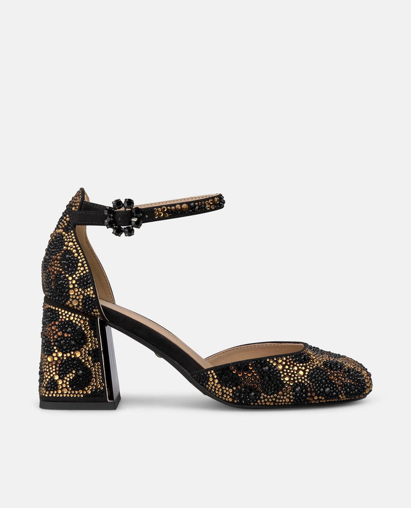 ZAPATO TACÓN ANIMAL PRINT CON PULSERA
