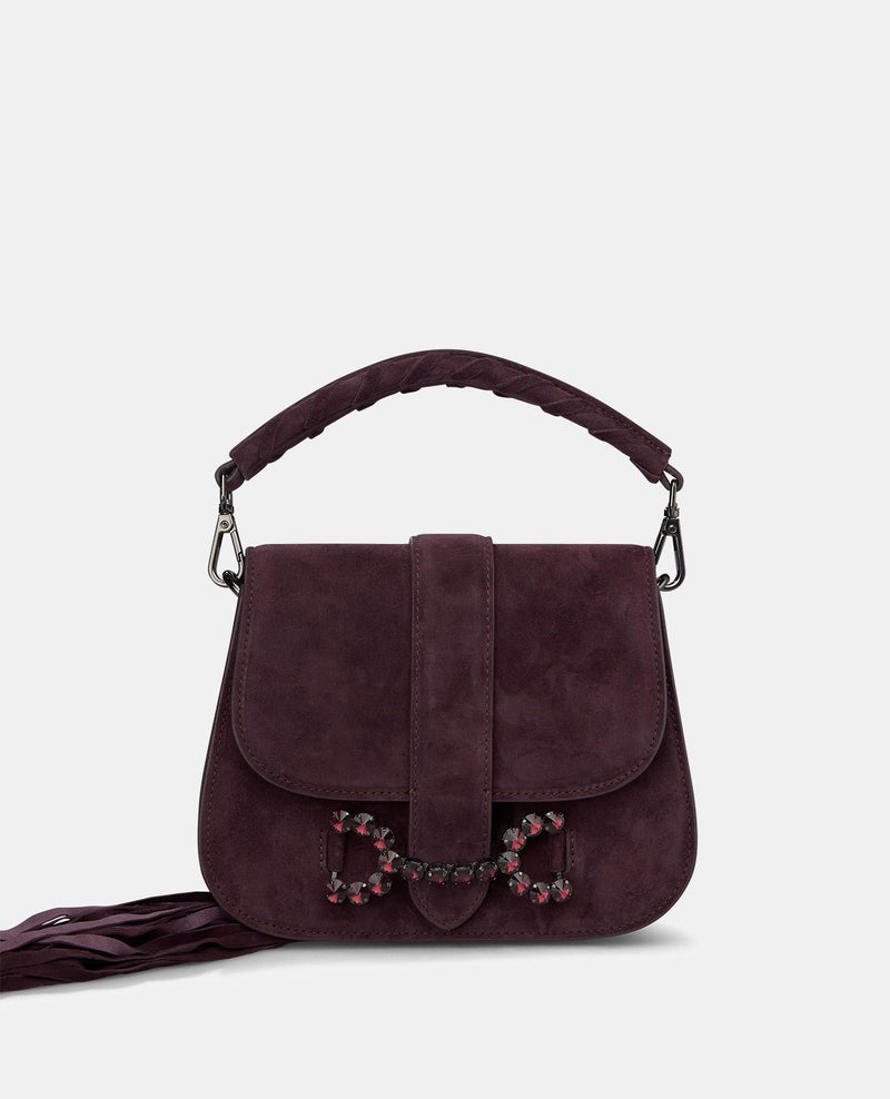 STRASSBESETZTE SCHNALLEN-CLUTCH-TASCHE