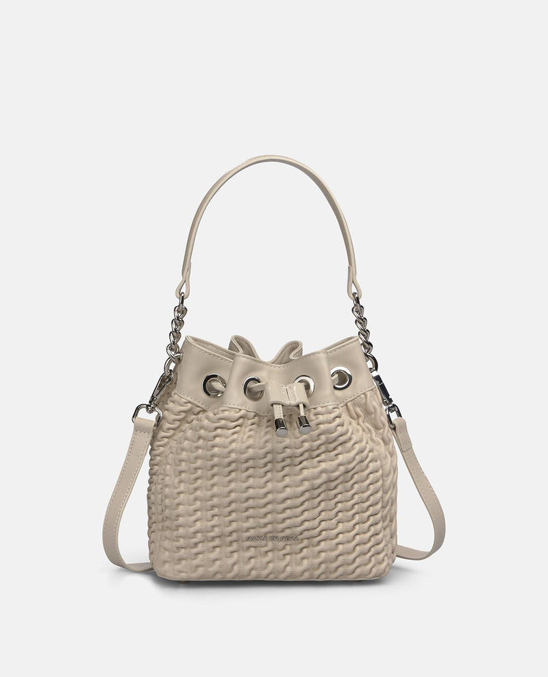 TEXTURED LEATHER CANDY BAG