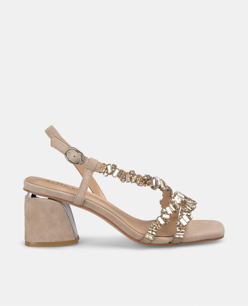 JEWEL STRAPS HEEL SANDAL