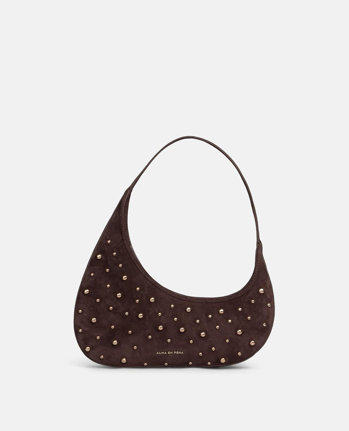 BOLSO HOBO SUEDE CON TACHAS