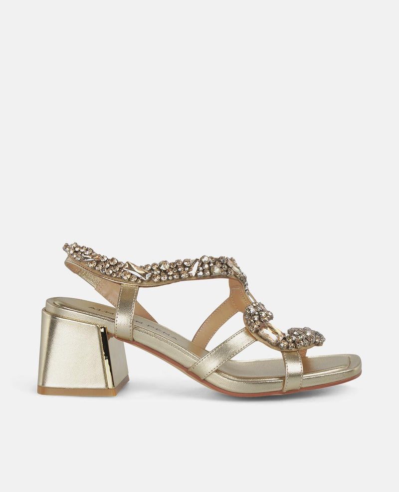 SNAKE HEEL SANDAL