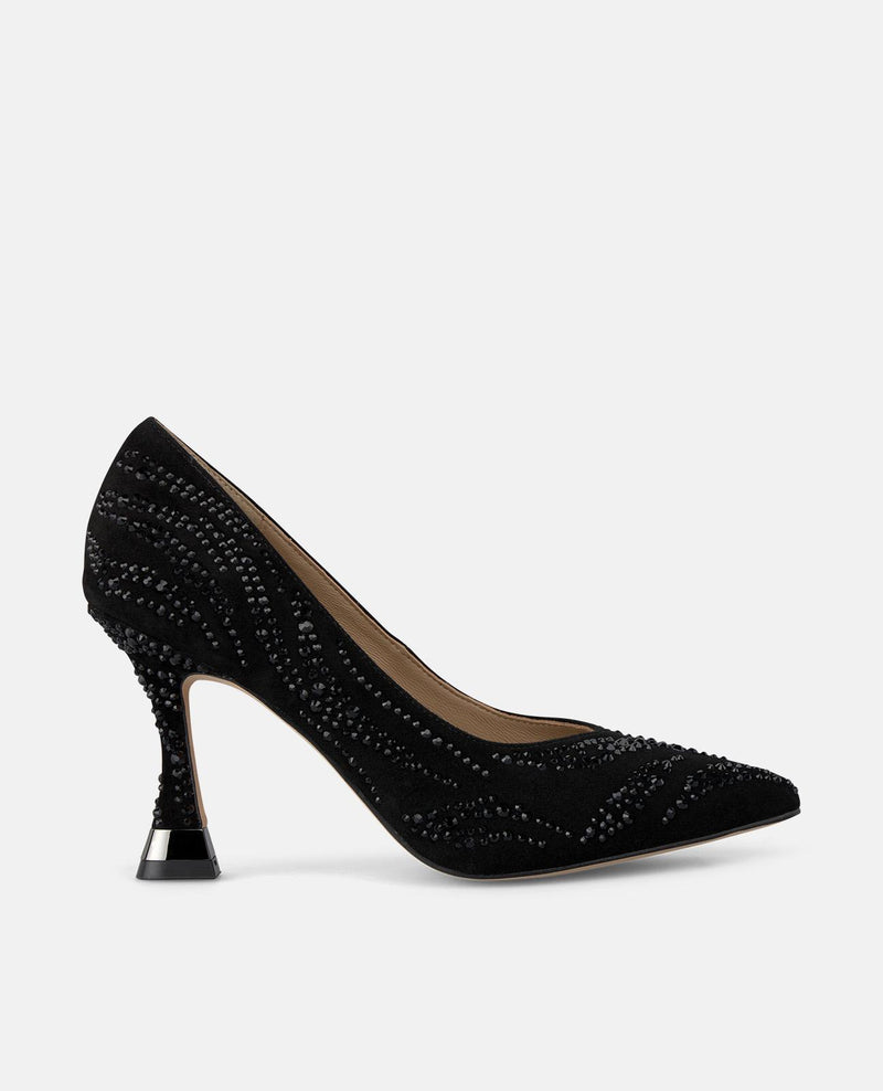 SCARPA CON TACCO ALTO E DETTAGLIO STRASS