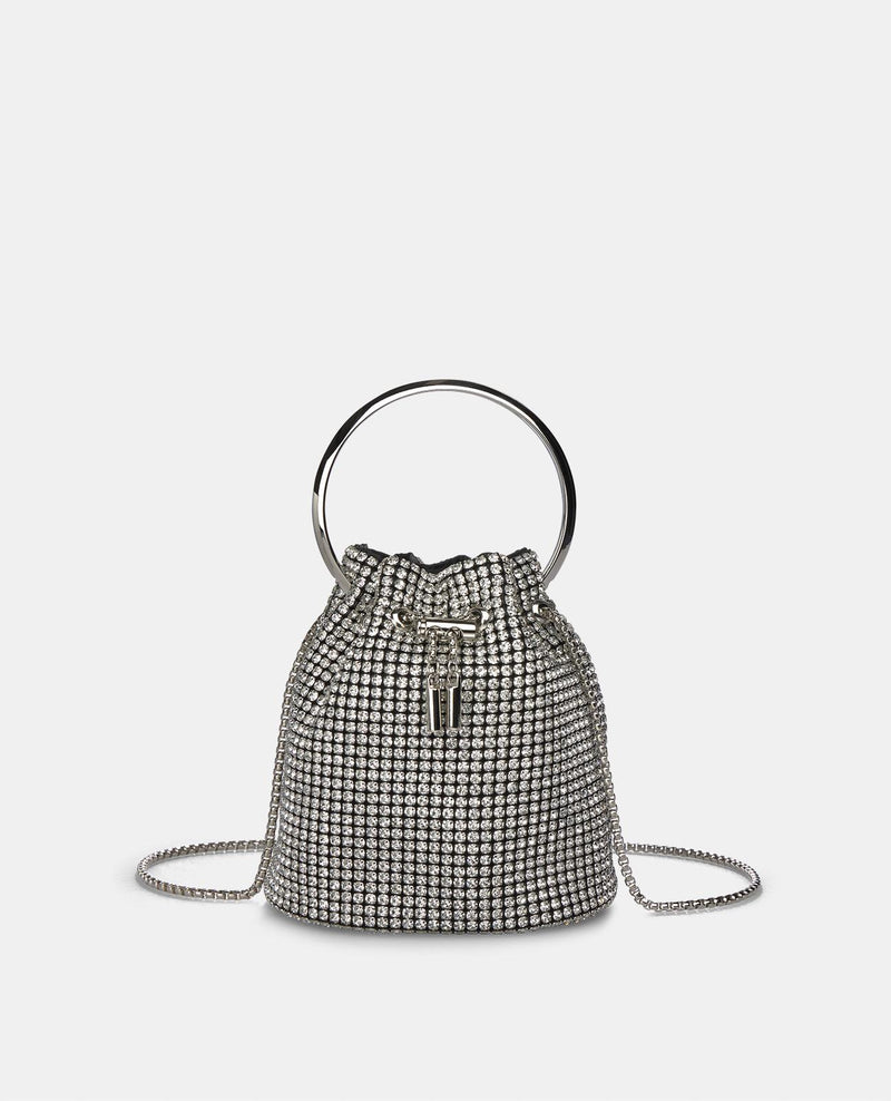 TASCHE MIT STRASSSTEINEN BESETZT