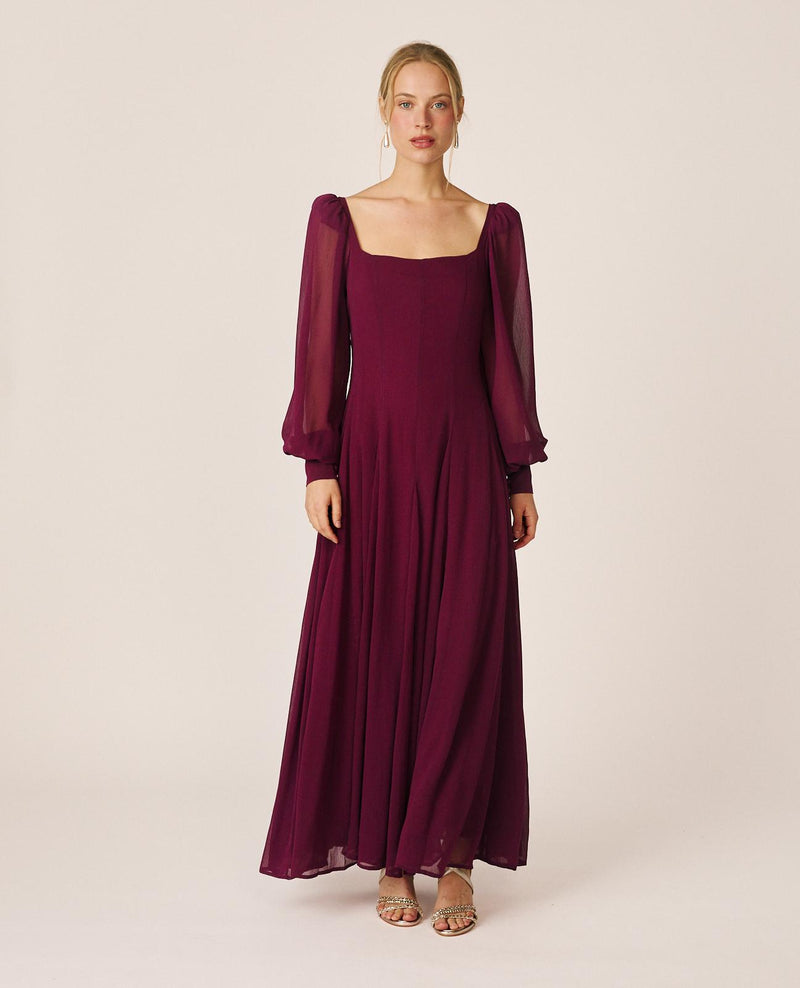 VESTIDO LARGO GASA