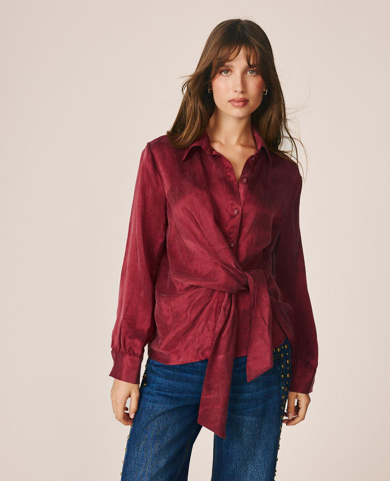 BLUSA SATÉN CAMISERA
