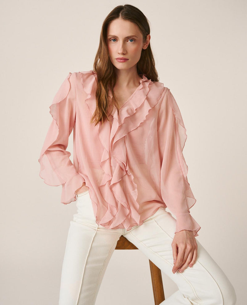 BLUSA COM FOLHOS