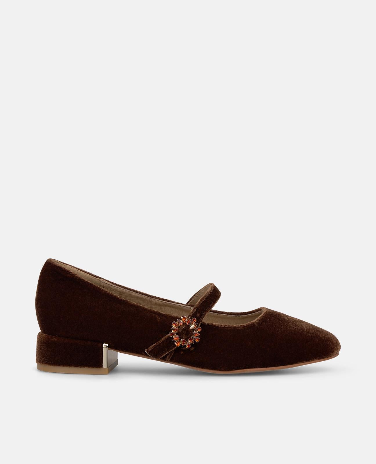 ZAPATO PLANO DE TERCIOPELO