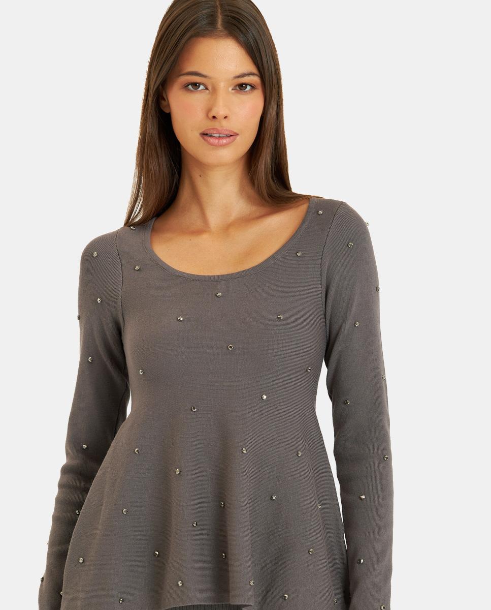 LONG SLEEVE KNITTED TOP