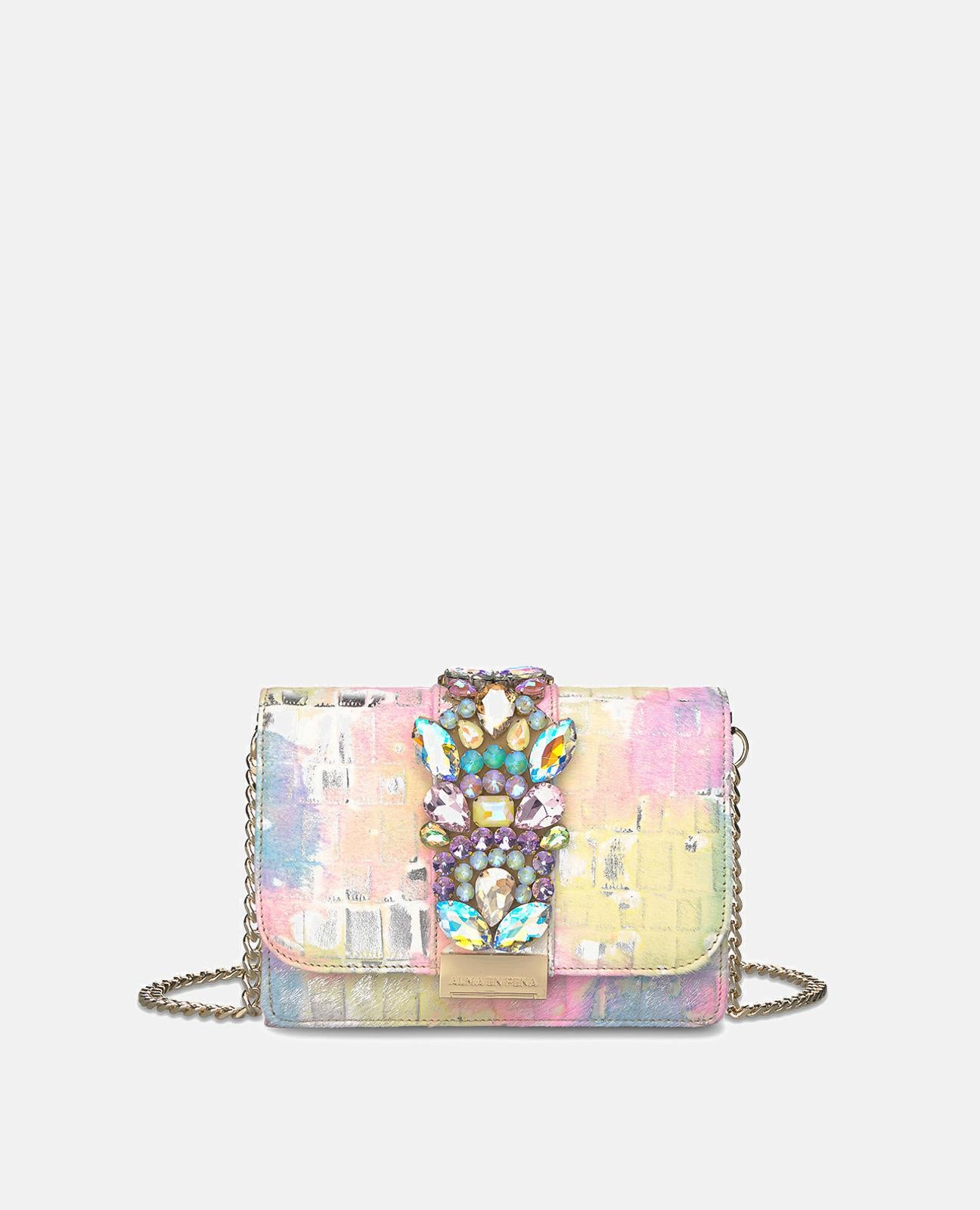 CLUTCH BAG WITH RHINESTONES