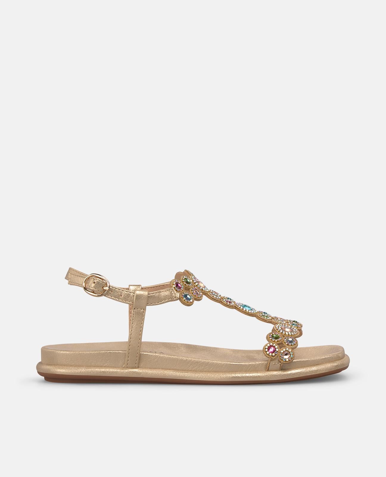 SANDALIA PLANA T EN PEDRERIA