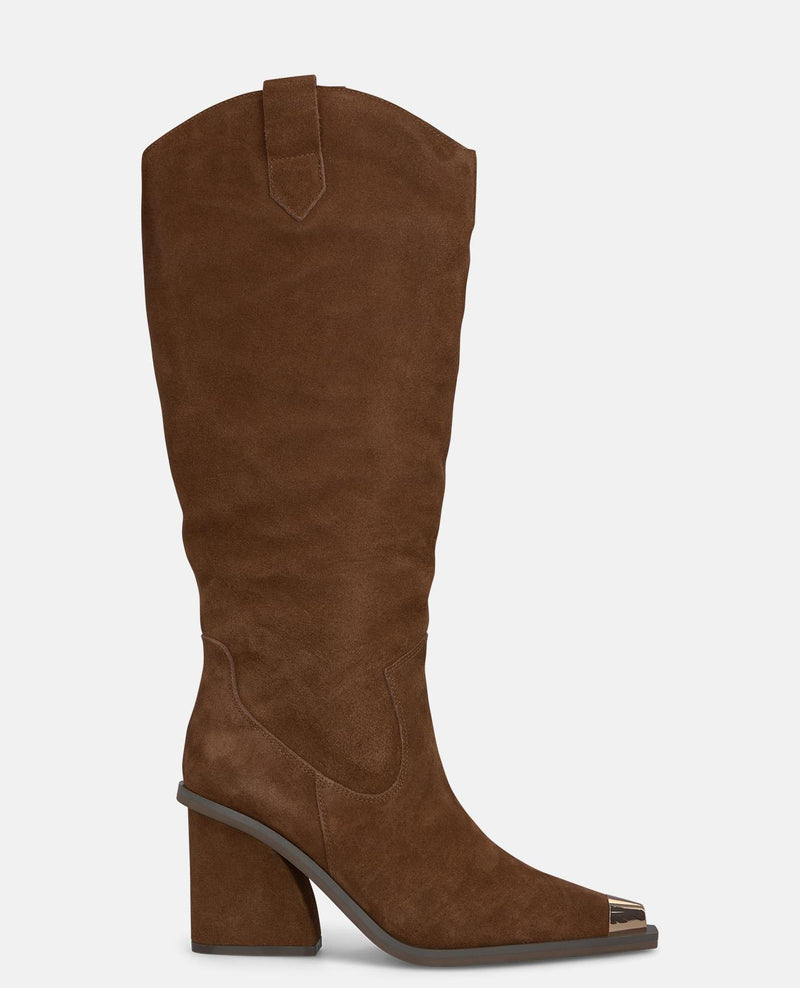 BOTA TACÓN CON TEXTURA