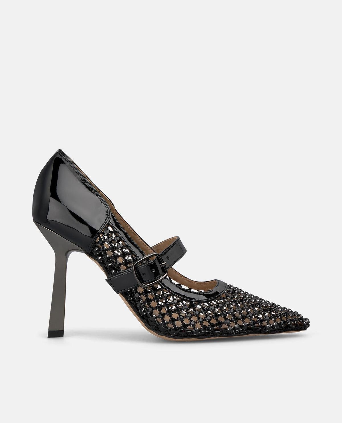 SCARPA CON TACCO A RETICOLATO