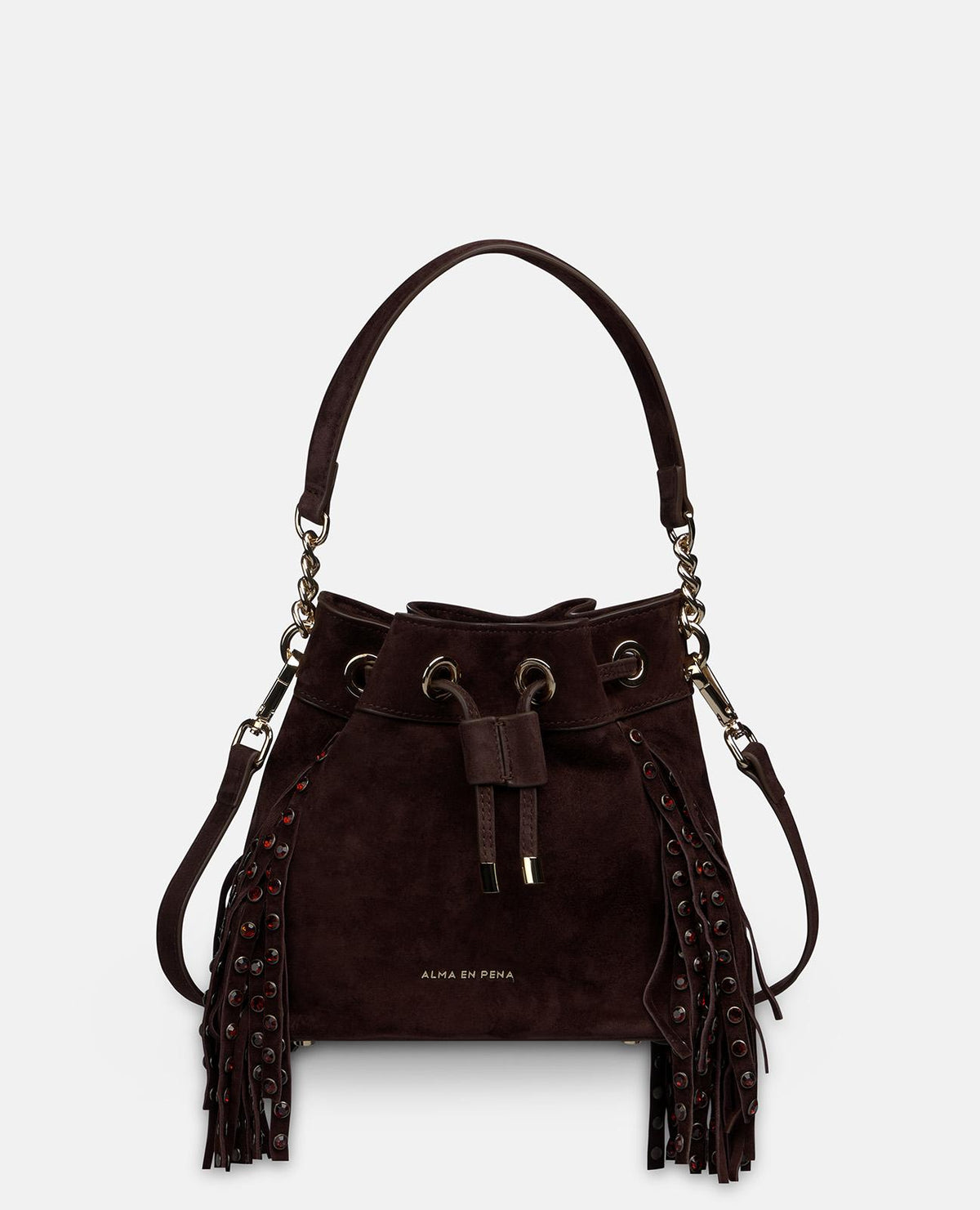 SUEDE CANDY BAG WITH FRINGE