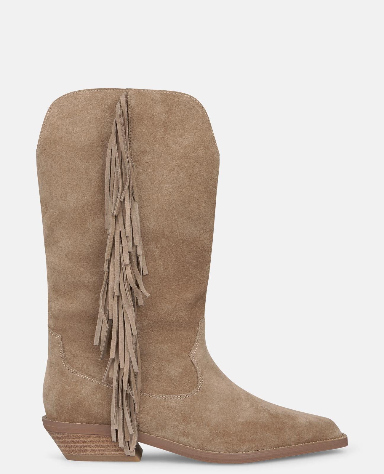 BOTA COWBOY DE ANTE CON FLECOS