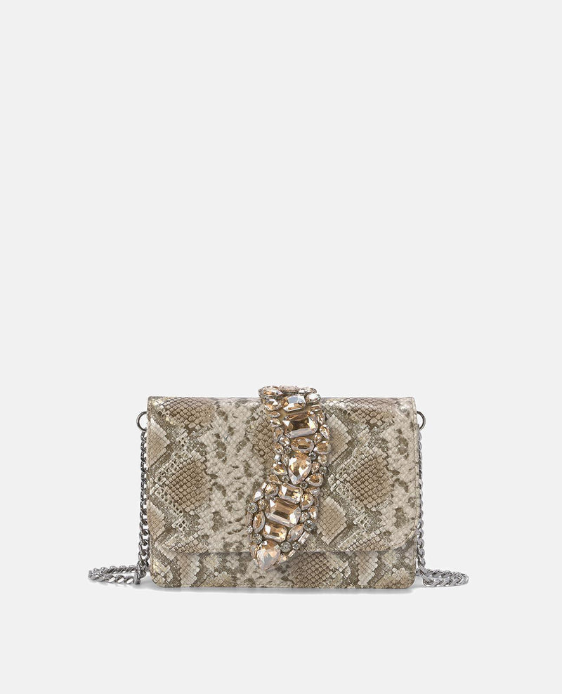 BOLSA DE OMBRO COM ABA DE COBRA