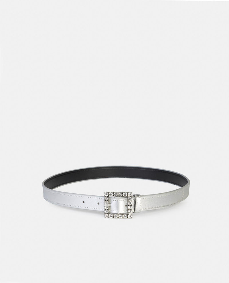 BUCKLE BELT WITH RHINESTONES