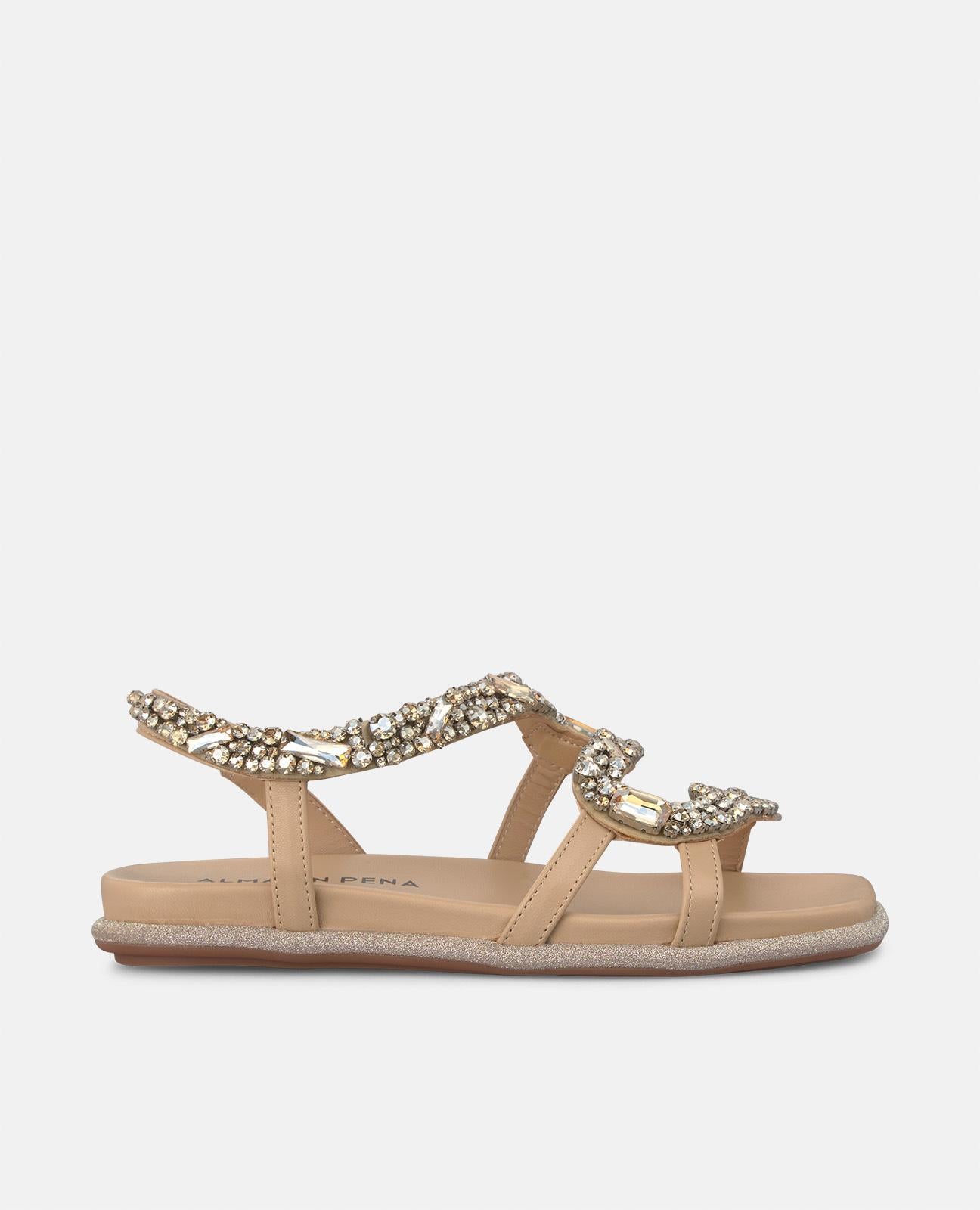 SANDALIA DE SERPIENTE PLANA