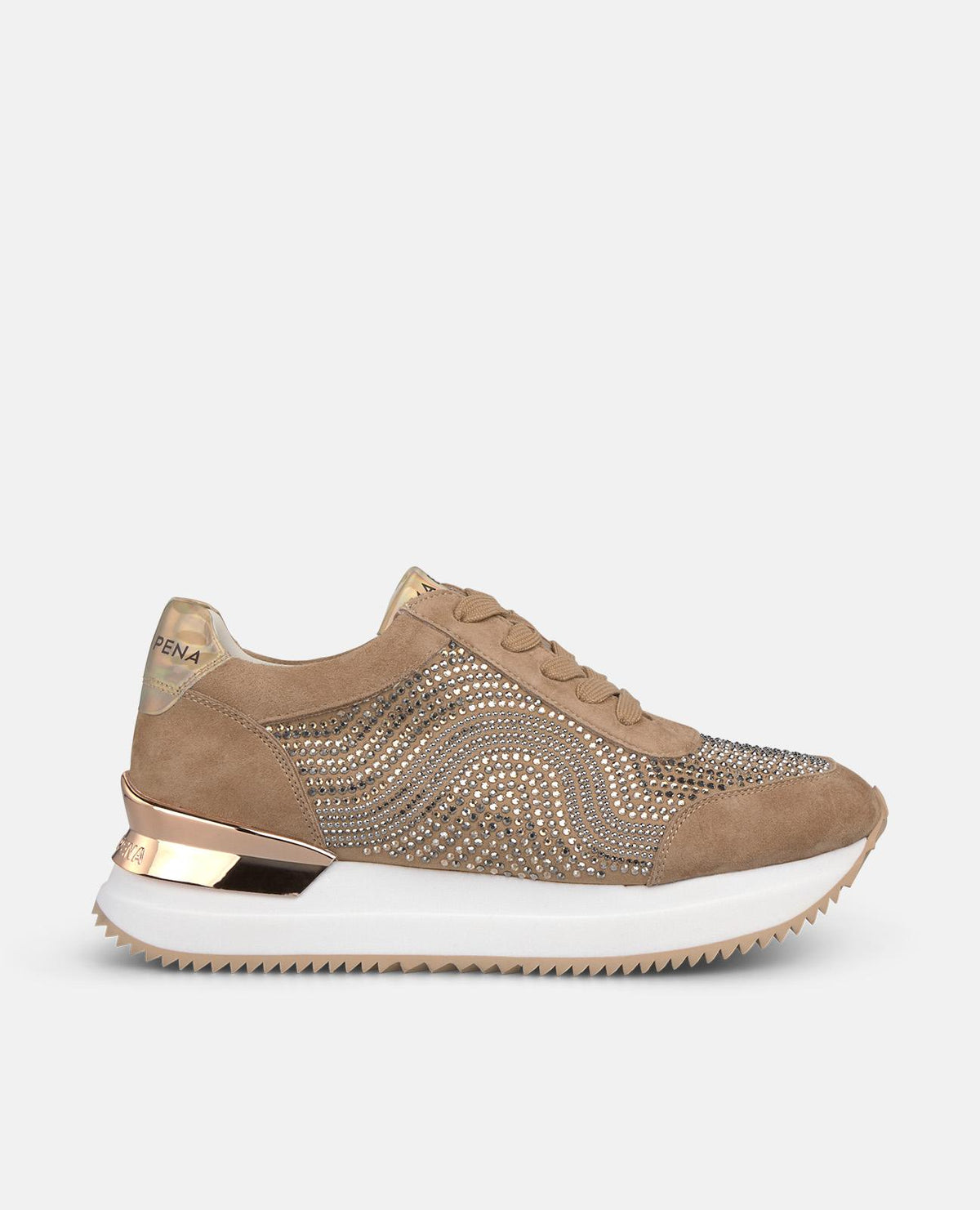 SAPATILHA ESTAMPADA COM STRASS