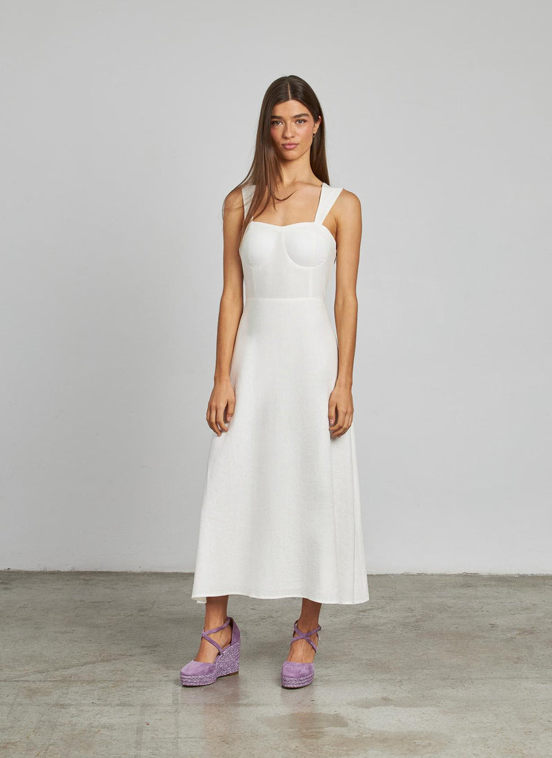 VESTIDO MIDI TIRANTE ANCHO
