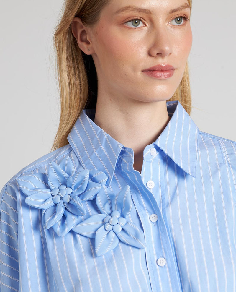 CAMISA RAYADA FLORES