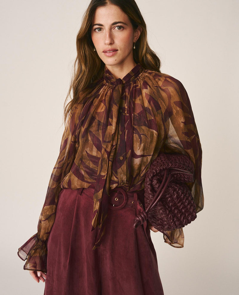 FLORAL CHIFFON BLOUSE