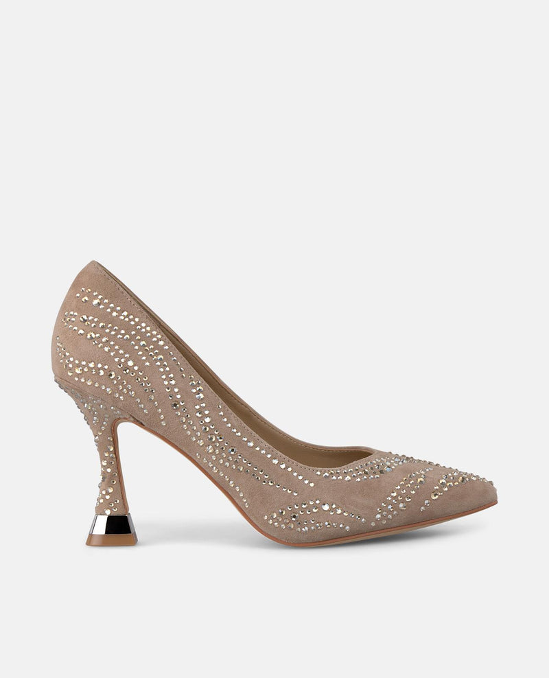 SCARPA CON TACCO ALTO E DETTAGLIO STRASS