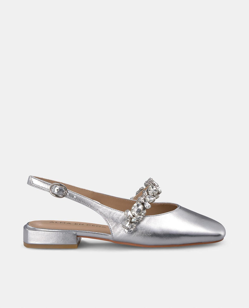 CHAUSSURE À LANIÈRE EN STRASS