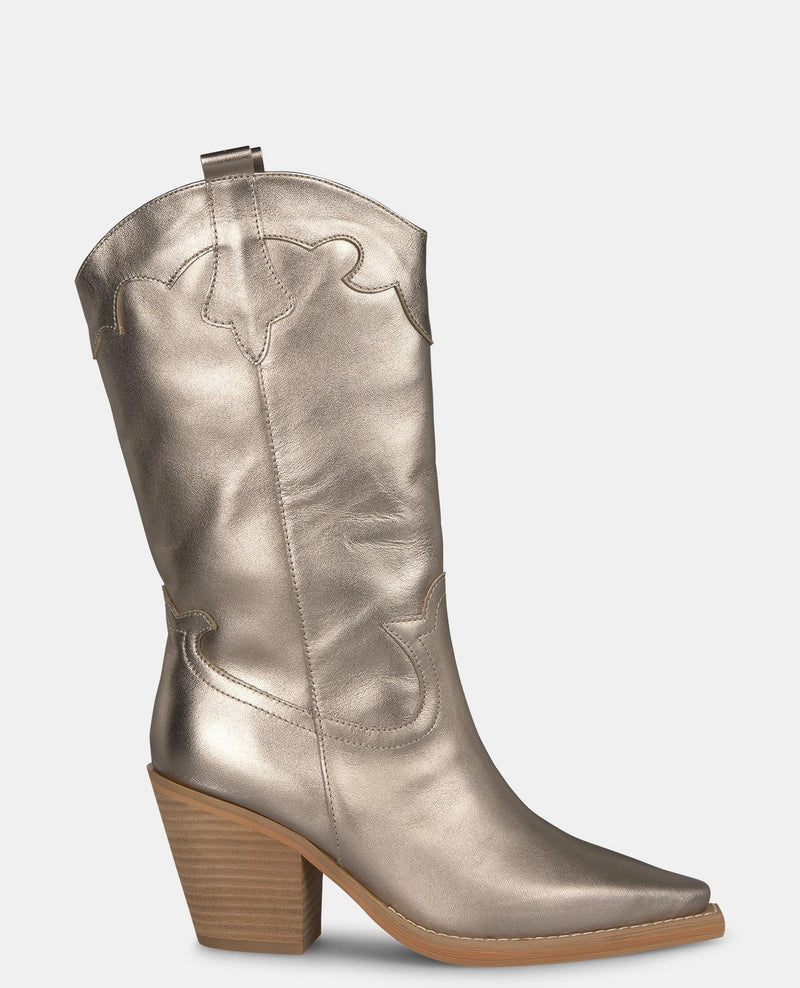 EMBROIDERED HALF-BOOT