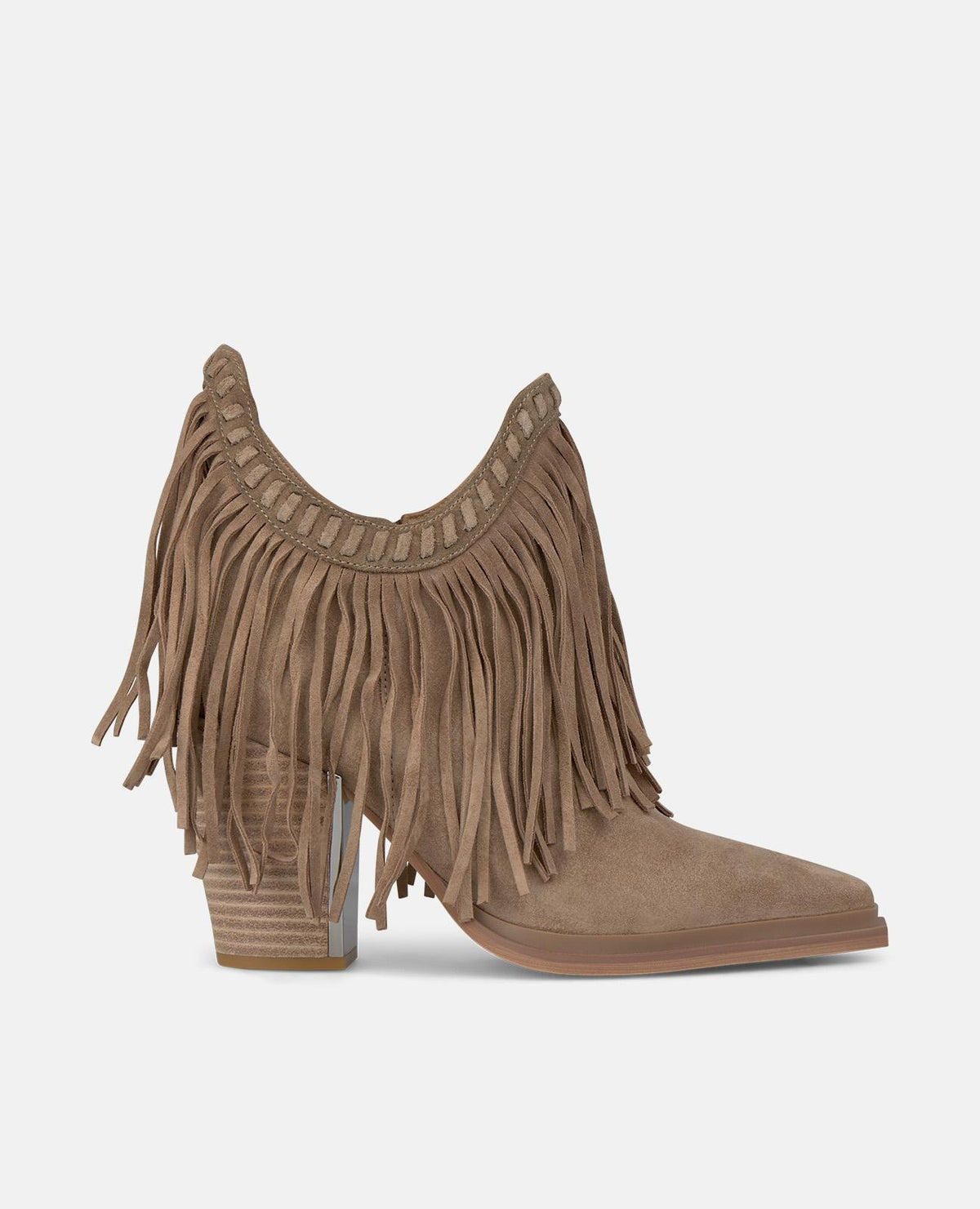 BOTINS COMPRIDOS COM FRANJAS