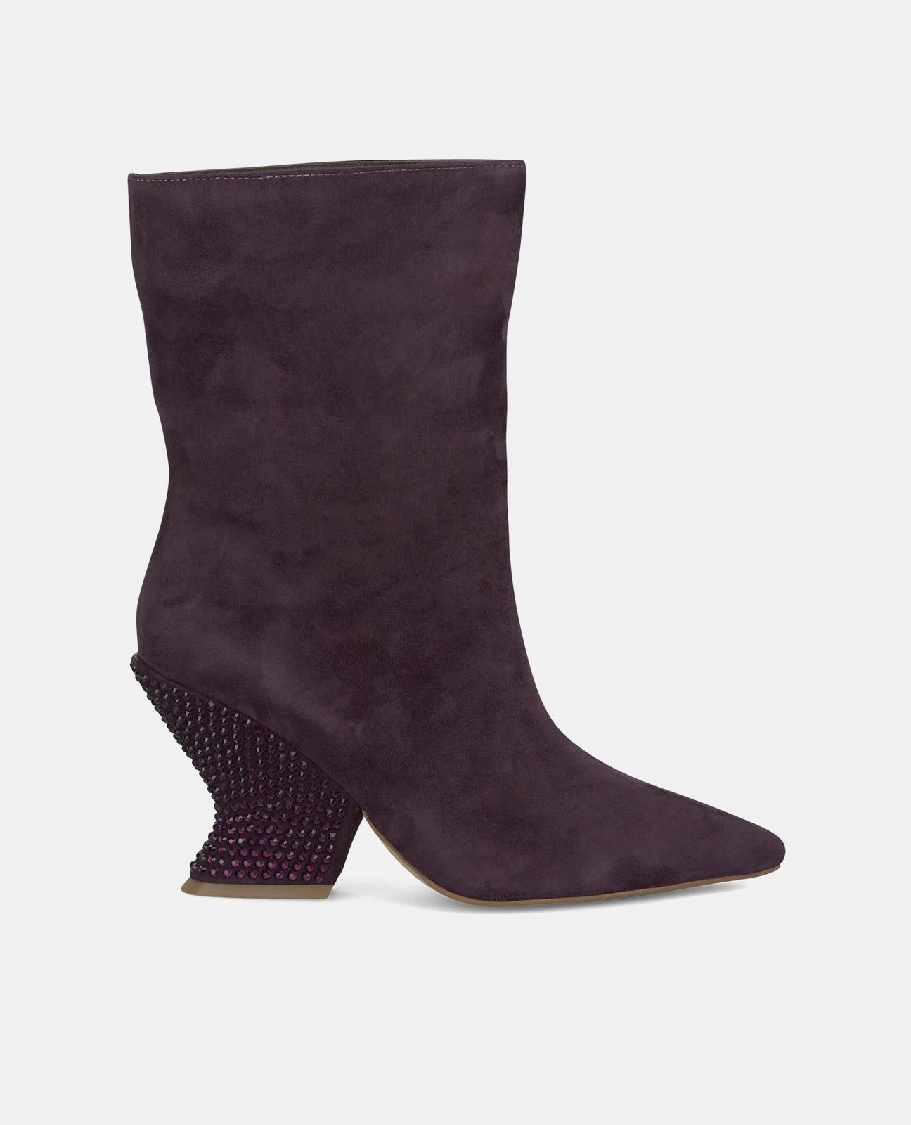 BOTTINES AVEC TALON EN STRASS