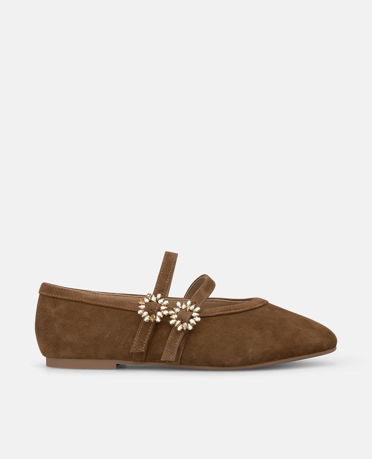 BALLERINE IN PELLE CON DOPPIA FIBBIA