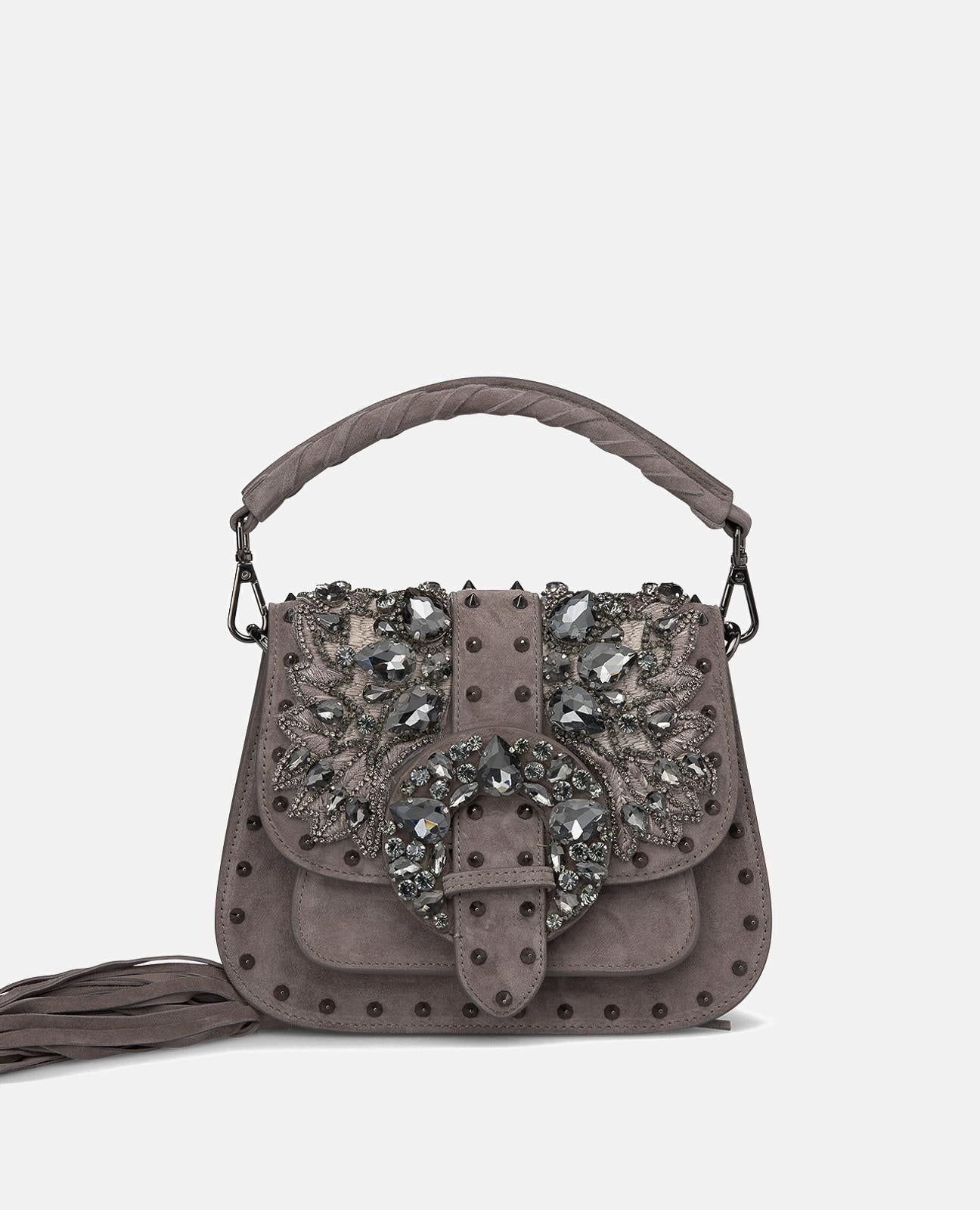 SACO DE MÃO COM MISSANGAS