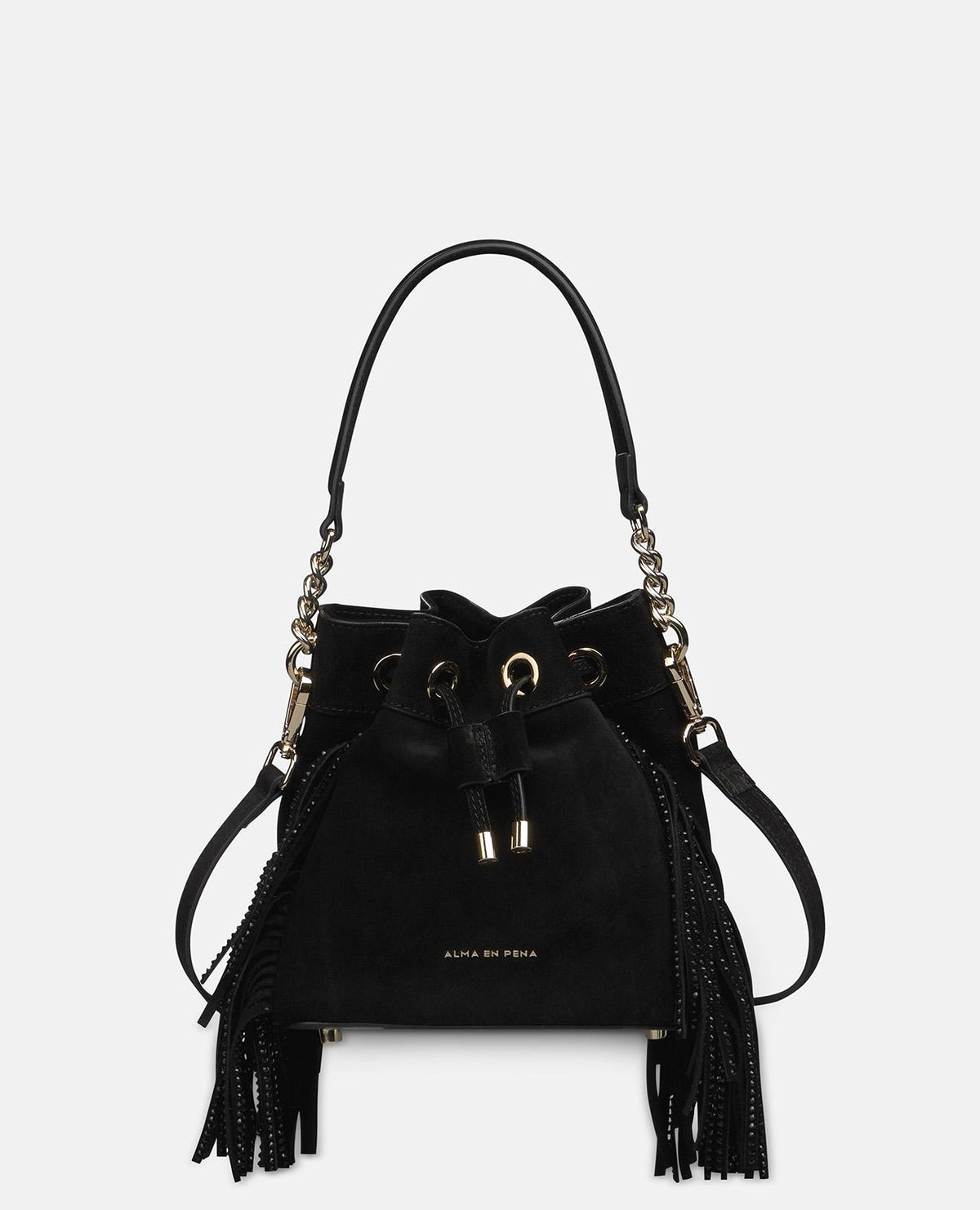 BOLSO BOMBONERA PIEL CON FLECOS